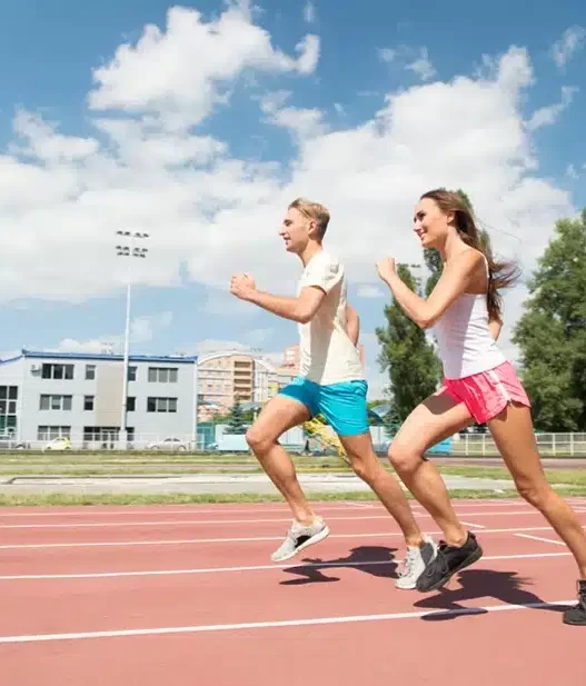 Interval training in sports, interval training in running