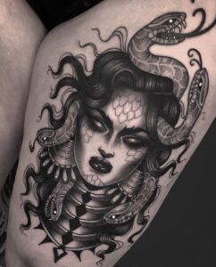 Medusa tattoo, meaning, side effects, medusa