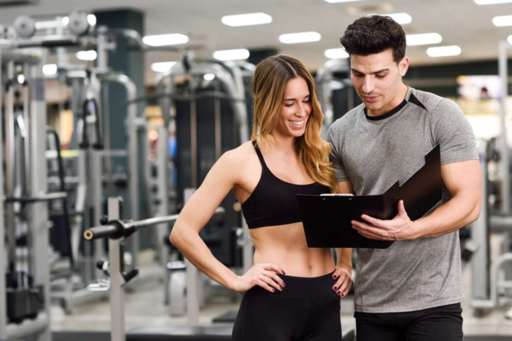 personal training, coaching by male to female