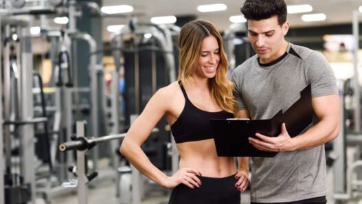 personal training, coaching by male to female