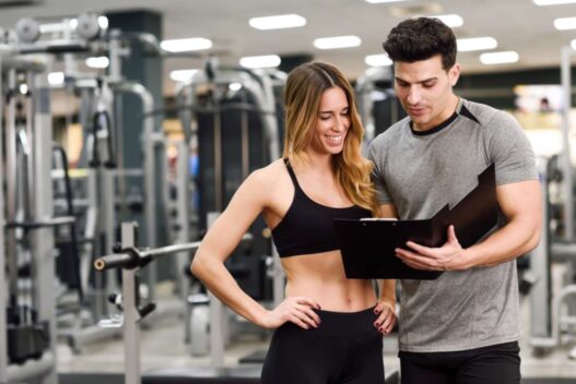 personal training, coaching by male to female